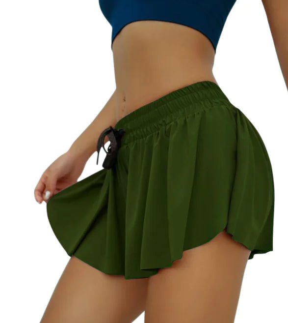 Breathable Nude Yoga Shorts for Sports Gym