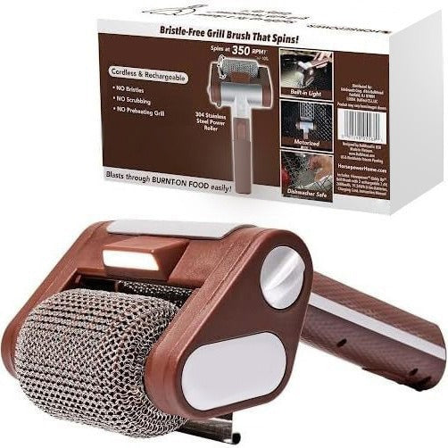Stainless Steel LED Grill Roller Brush
