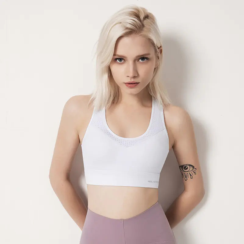 Women's Shockproof Running Vest and Yoga Bra