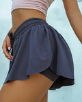 Breathable Nude Yoga Shorts for Sports Gym