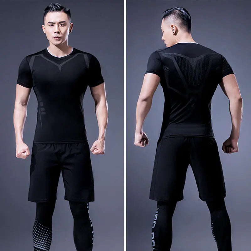 Men's Fitted Sports T-Shirt for Gym and Running