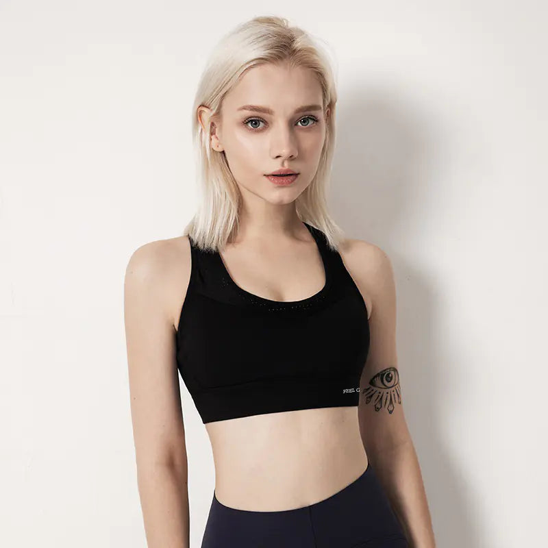 Women's Shockproof Running Vest and Yoga Bra